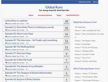 Tablet Screenshot of globalruns.com